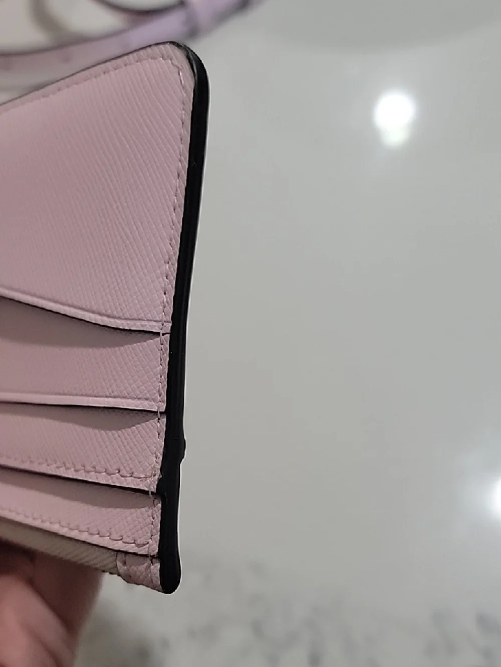 kate spade Pale Pink Pineapple Large Slim Card Holder